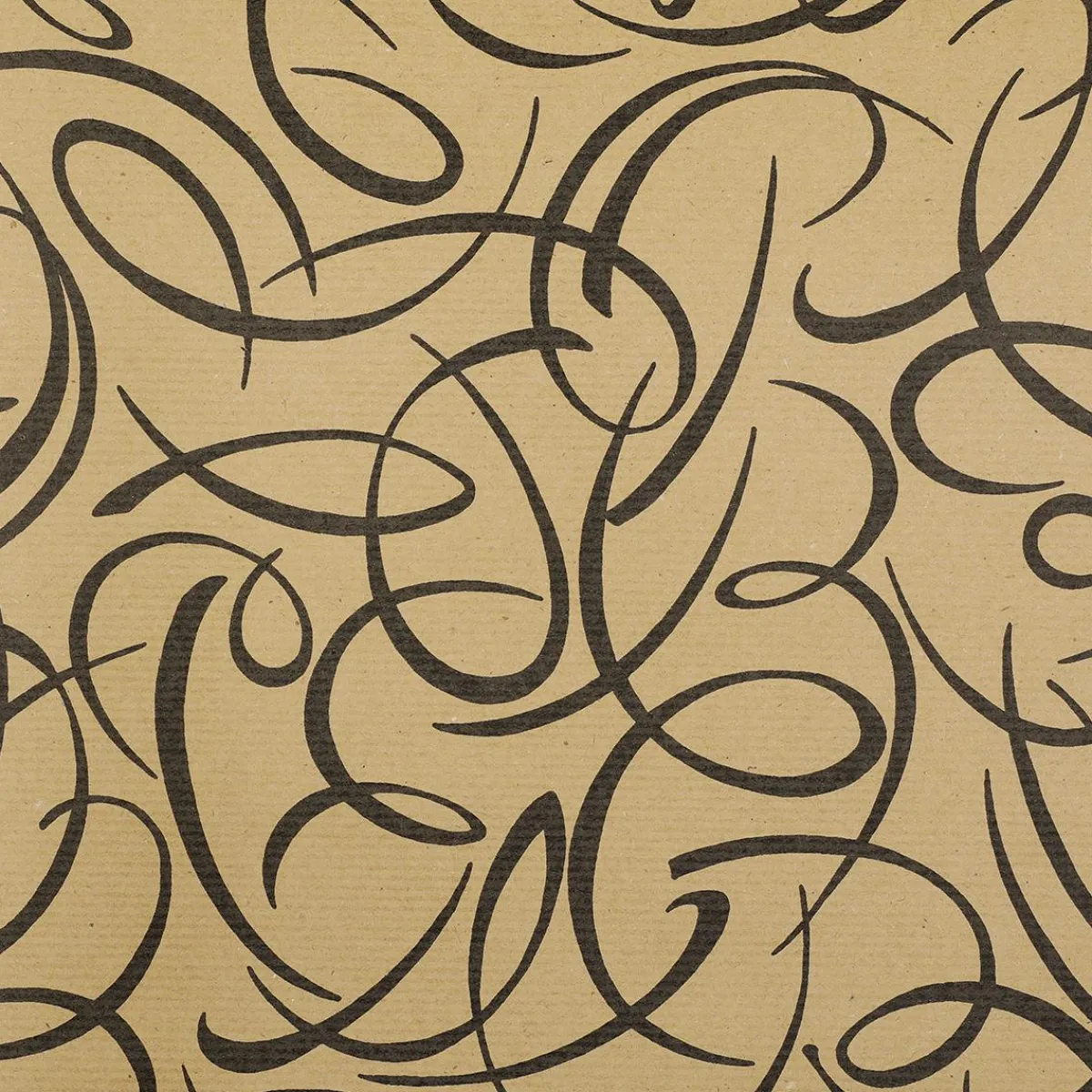 Papel De Regalo>DecoWoerner Papel De Regalo Kringel Marrón / Negro, 70cm Ancho, Rollo De 40 M