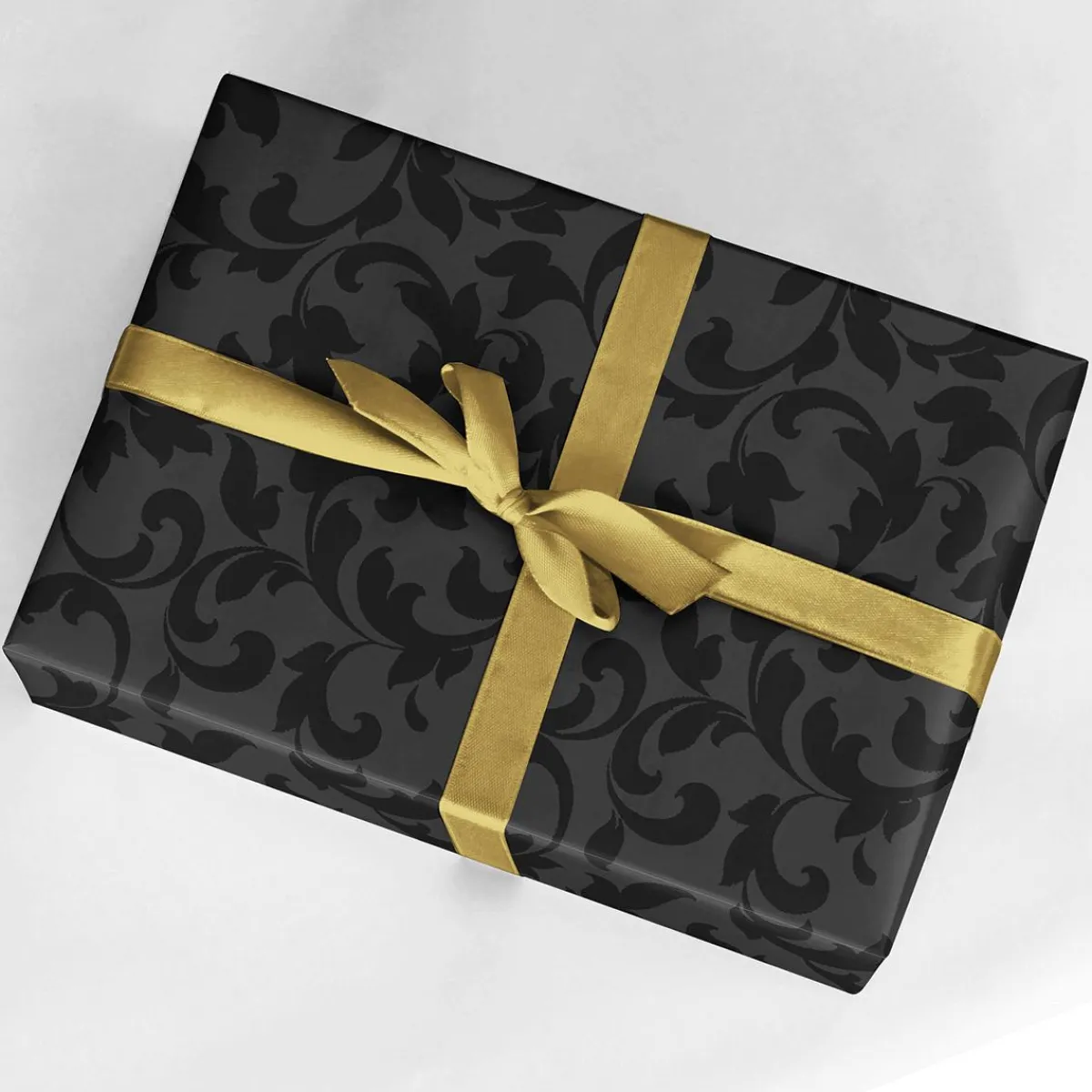 Papel De Regalo|Go Green - Envoltorio Para Regalo Ecológico>DecoWoerner Papel De Regalo Sostenible Con Diseño De Vid Brillante - Bobina De Papel De Regalo De 50 M negro