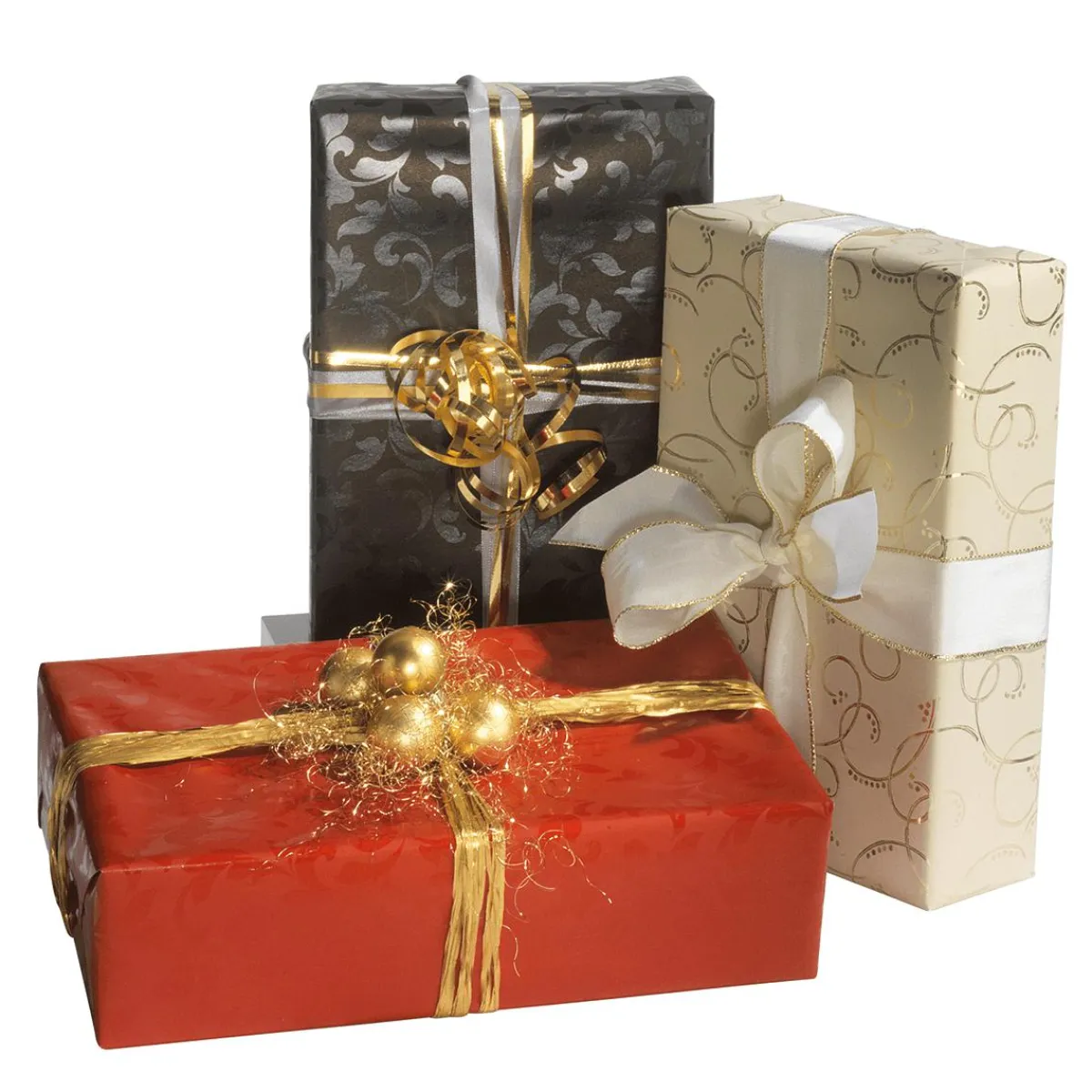 Papel De Regalo|Go Green - Envoltorio Para Regalo Ecológico>DecoWoerner Papel De Regalo Sostenible Con Diseño De Vid Brillante - Bobina De Papel De Regalo De 50 M negro