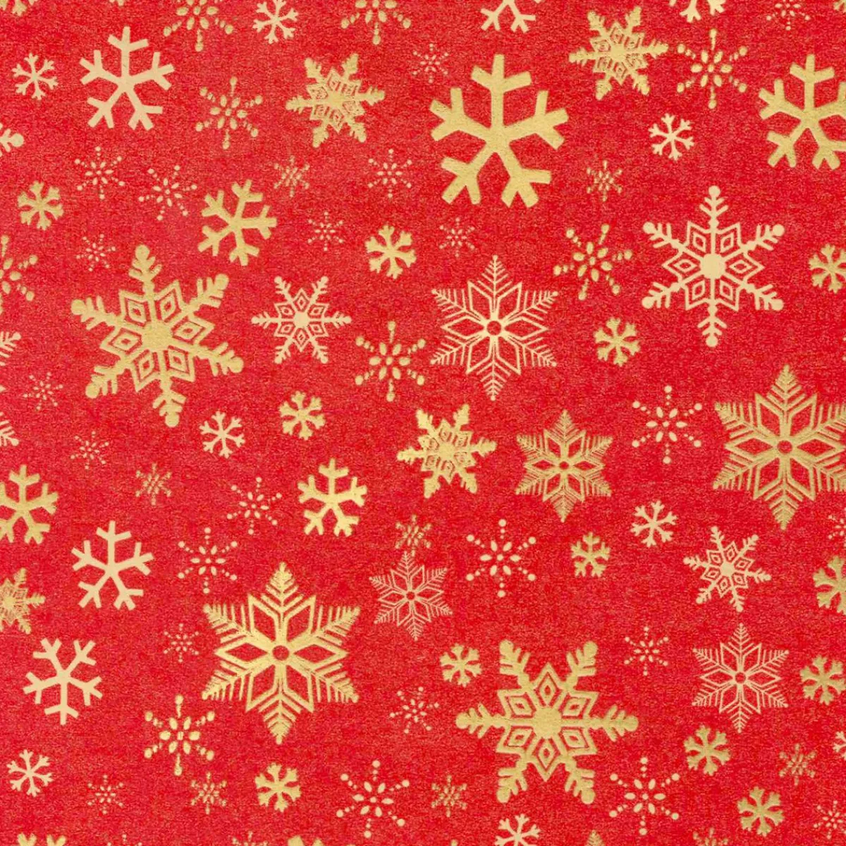 Papel De Regalo|Go Green - Envoltorio Para Regalo Ecológico>DecoWoerner Papel Kraft Reciclado Con Copos De Nieve Dorados - Bobina De Papel De Regalo Sostenible De 50 M rojo