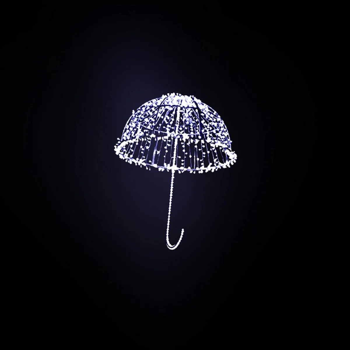 Luz Decorativa|Decoración Temática>DecoWoerner Paraguas XXL Light Object LED Plateado 150 Cm plata