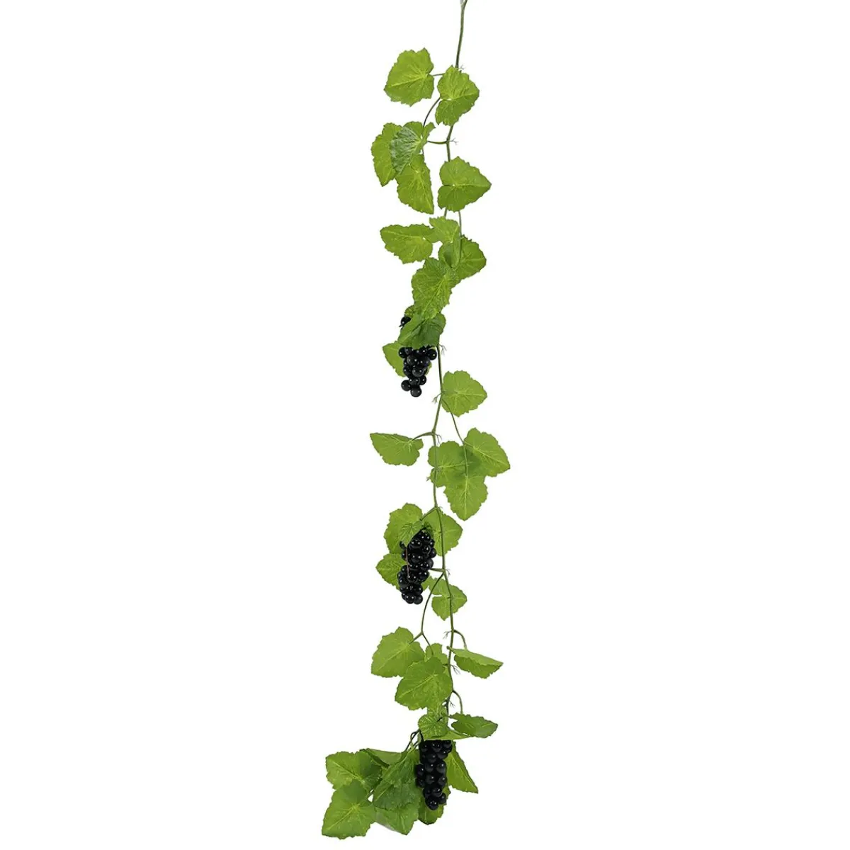 Decoración De Otoño|Guirnaldas Y Vides>DecoWoerner Parra De Hoja De Parra Con Uvas 180 Cm verde