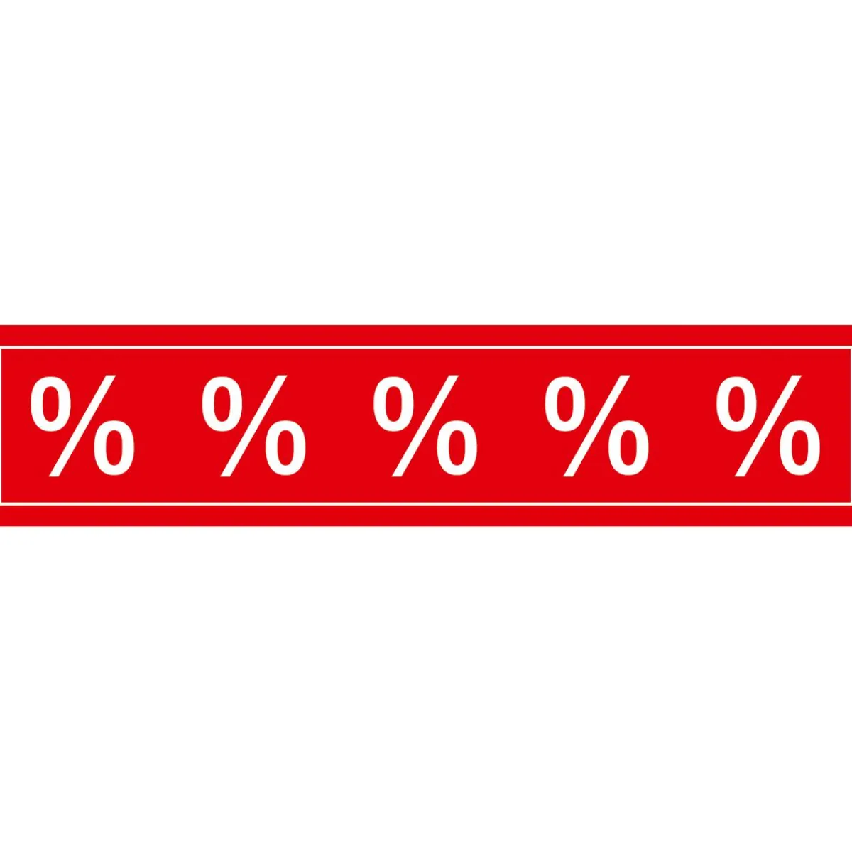 Material De Rebajas>DecoWoerner Pegatina Para Ventanas "Signo De Porcentaje" rojo