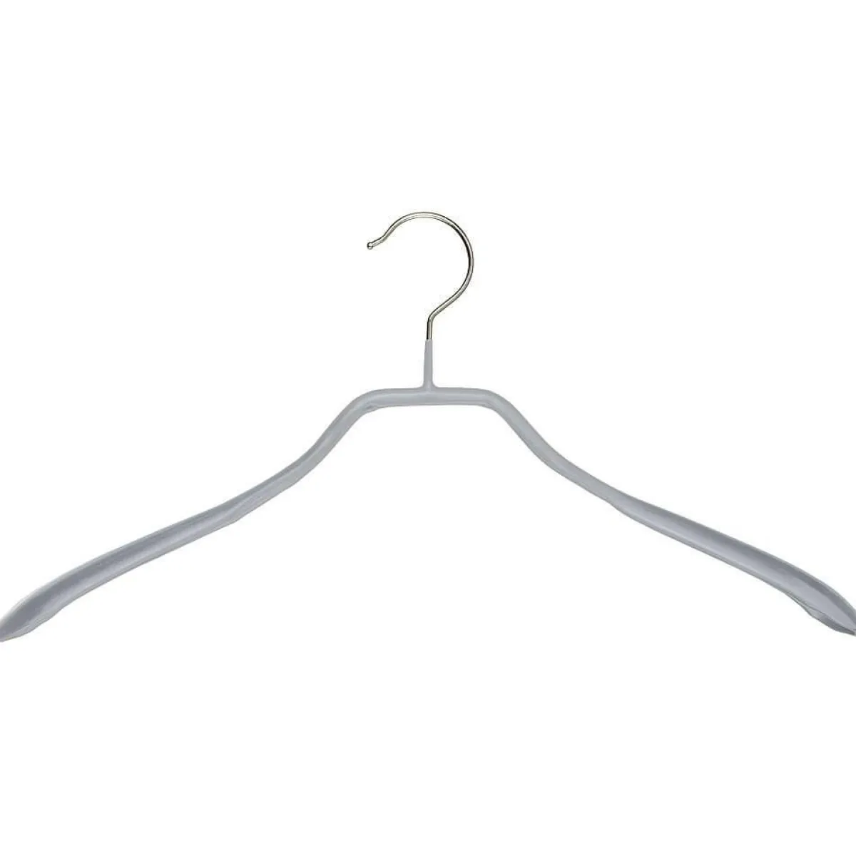 Perchas>DecoWoerner Percha Antideslizante, Extra Ancho 40 Cm, plata