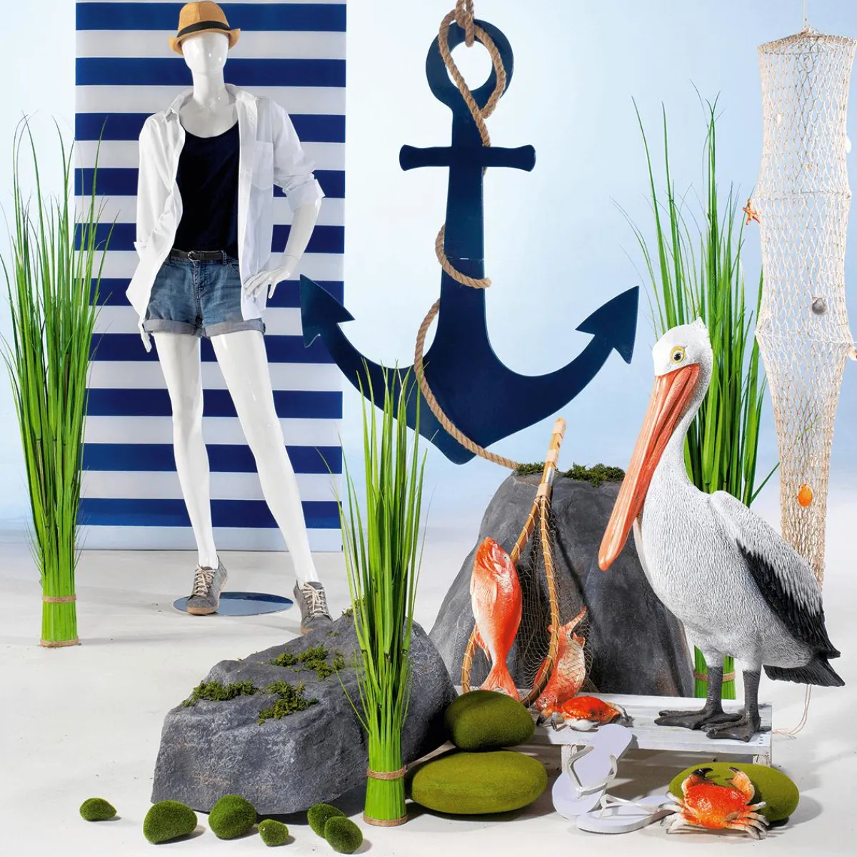 Pescados Y Mariscos>DecoWoerner Percha Maniquí 36 Cm naranja