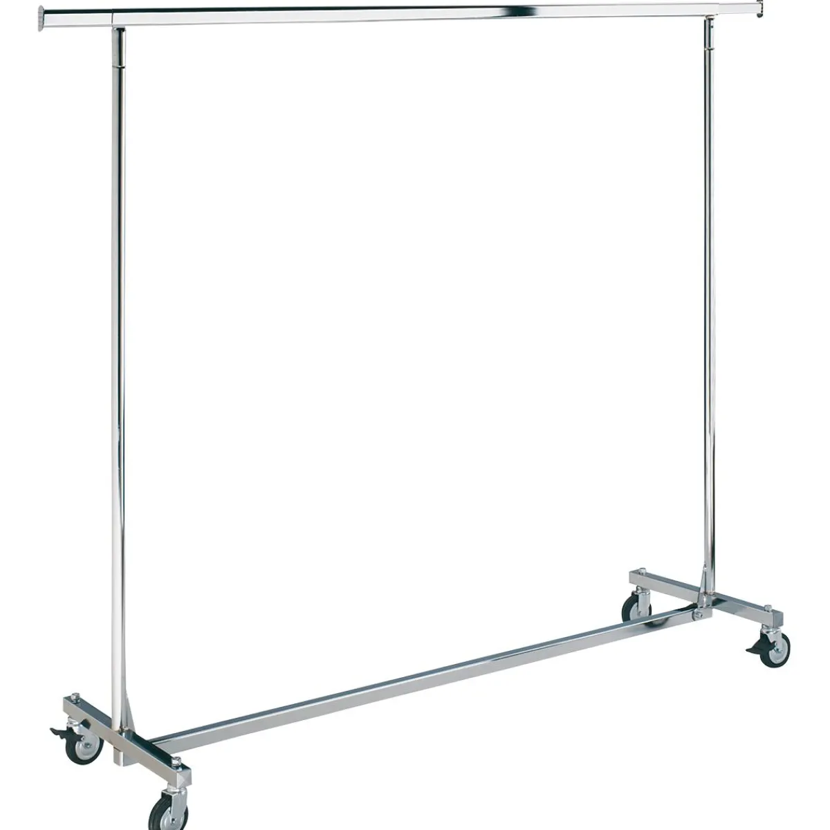 Percheros>DecoWoerner Perchero Con Ruedas Plegable, Altura Fija 150 Cm plata