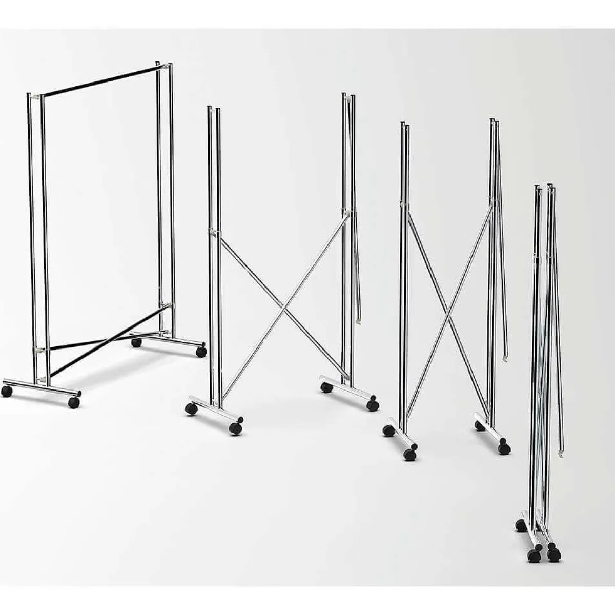 Percheros>DecoWoerner Perchero "Cross" Altura Fija 170 Cm, plata