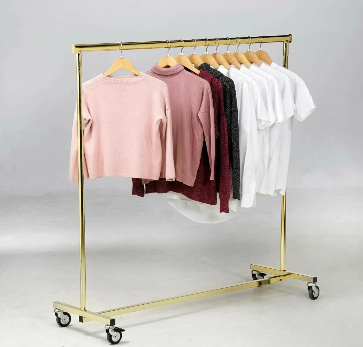 Percheros>DecoWoerner Perchero Plegable Latón 140 Cm oro