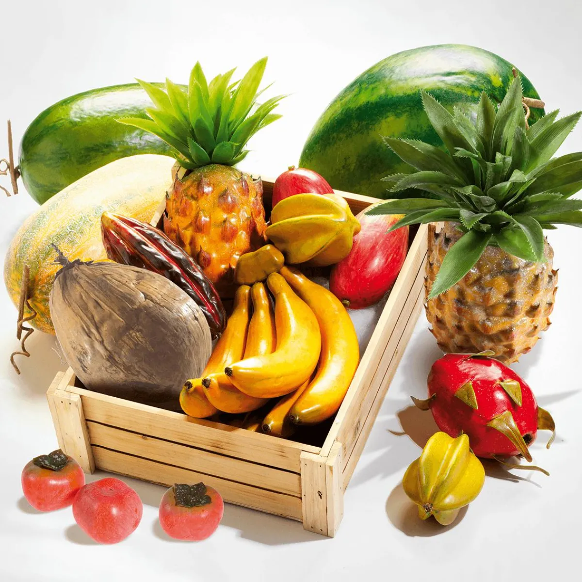 Frutas>DecoWoerner Piña Alimento De Imitación 21 Cm naranja