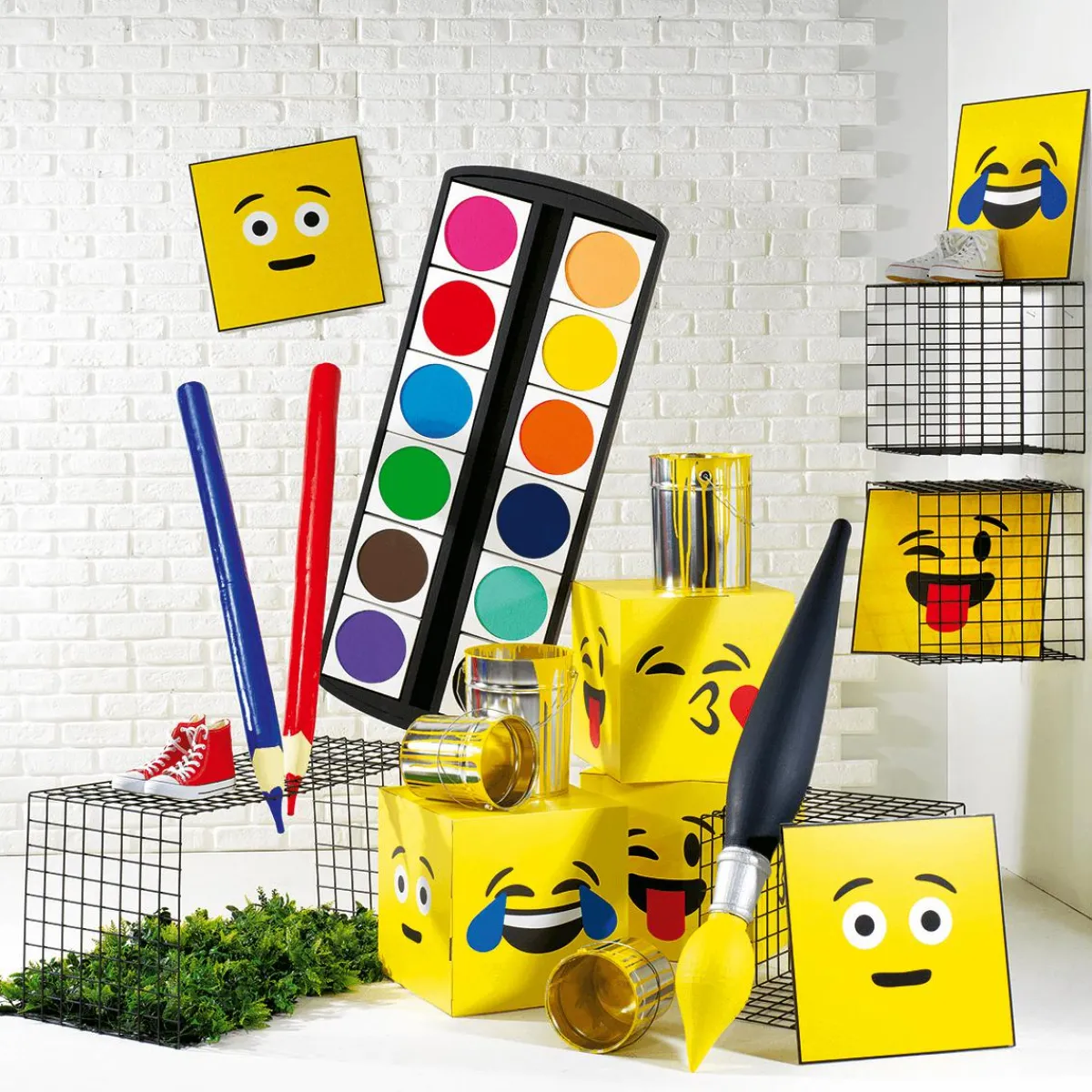 Decoración Temática>DecoWoerner Pincel Gigante 120 Cm amarillo