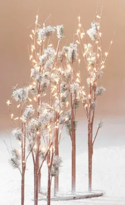 Árboles Artificiales|Figuras De Navidad>DecoWoerner Pino Con Ramas De Luz LED, LED Cálido, 90 Cm marrón