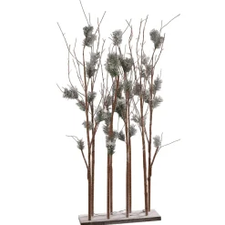 Decoración De Invierno|Árboles Artificiales>DecoWoerner Pino Con Ramas De Luz LED, LED Cálido, 130 Cm marrón