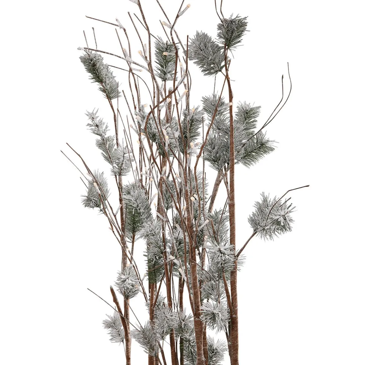 Decoración De Invierno|Árboles Artificiales>DecoWoerner Pino Con Ramas De Luz LED, LED Cálido, 130 Cm marrón