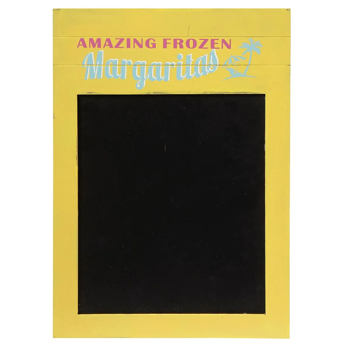 Decoración Temática|Decoración De Verano>DecoWoerner Pizarra De Madera, 34 X 50 Cm amarillo