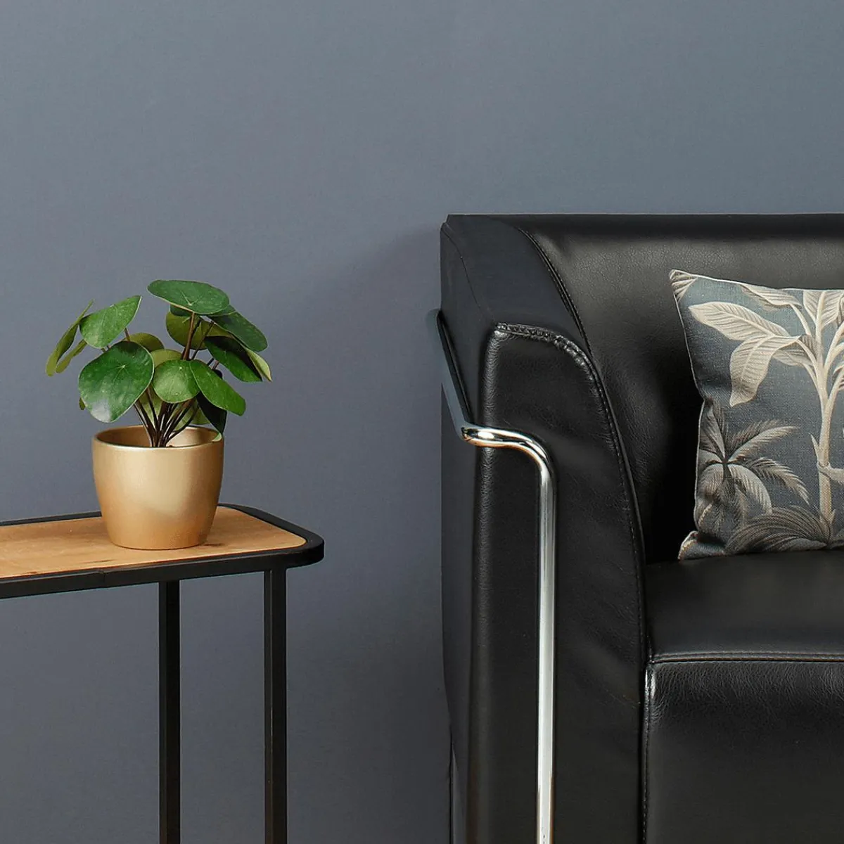 Plantas De Interior>DecoWoerner Planta Artificial Deco Pilea En Maceta, Pancake 25 Cm verde