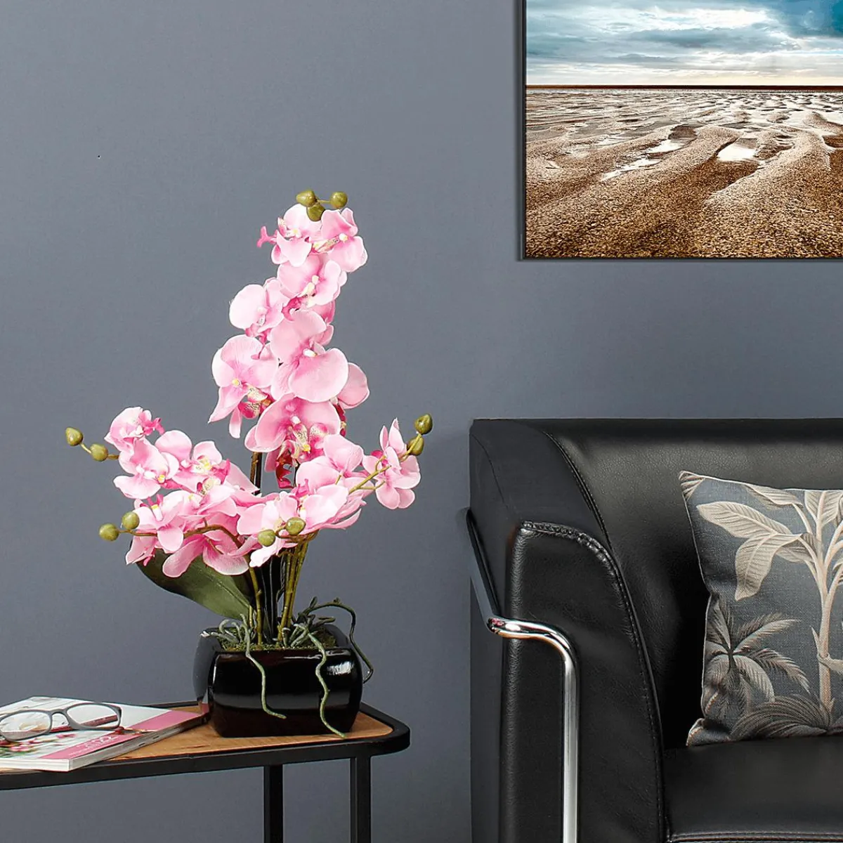 Plantas De Interior|Flores Artificiales>DecoWoerner Planta Artificial Orquídea , 40 Cm rosa