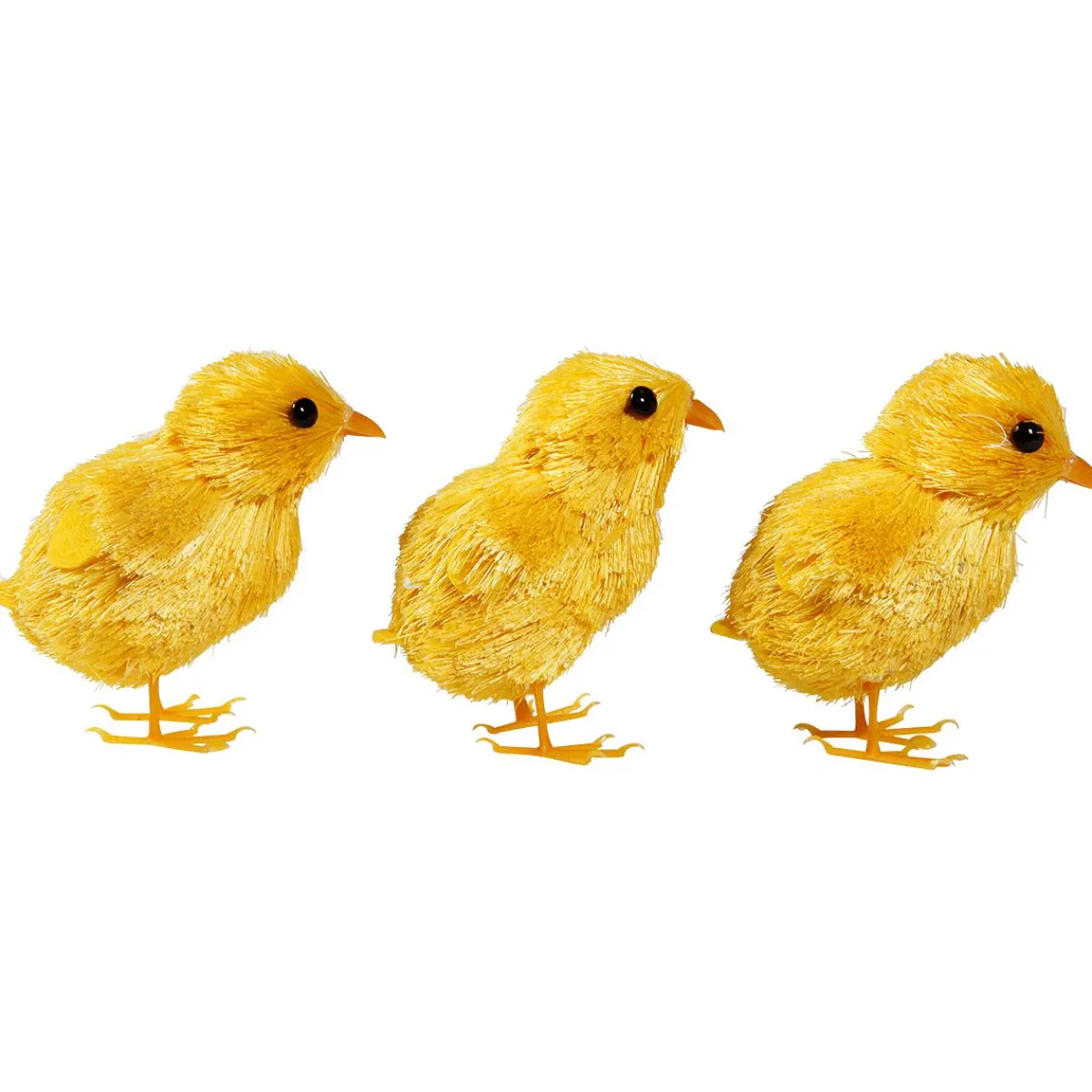 Decoración De Animales|Decoración De Pascua>DecoWoerner Pollitos Decorativos 3 Piezas 7 Cm amarillo
