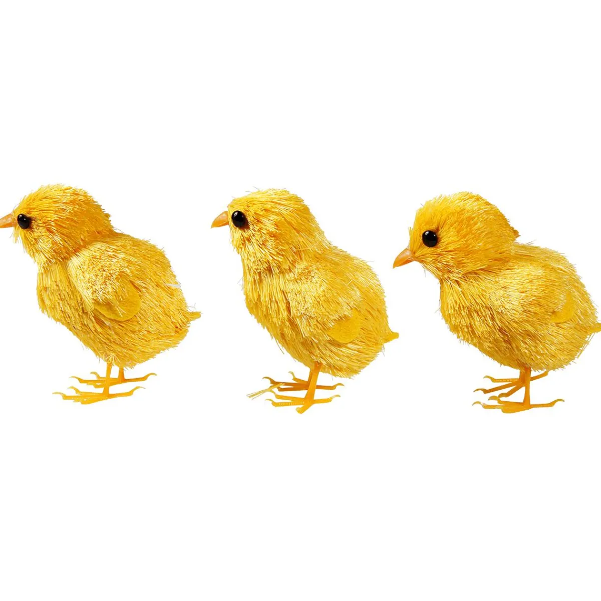 Decoración De Animales|Decoración De Pascua>DecoWoerner Pollitos Decorativos 3 Piezas 7 Cm amarillo
