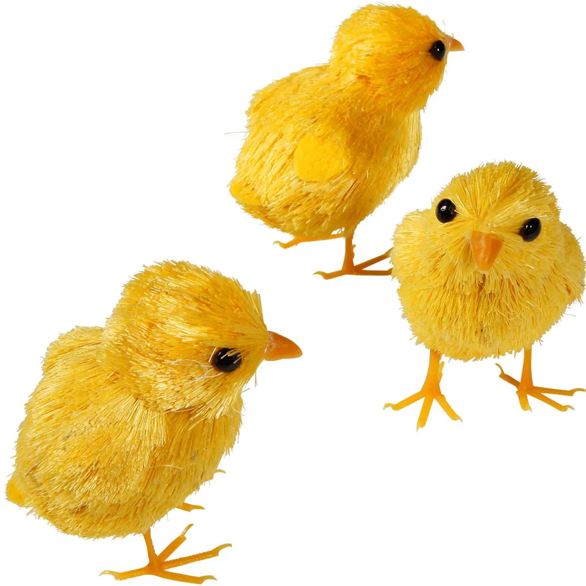 Decoración De Animales|Decoración De Pascua>DecoWoerner Pollitos Decorativos 3 Piezas 7 Cm amarillo