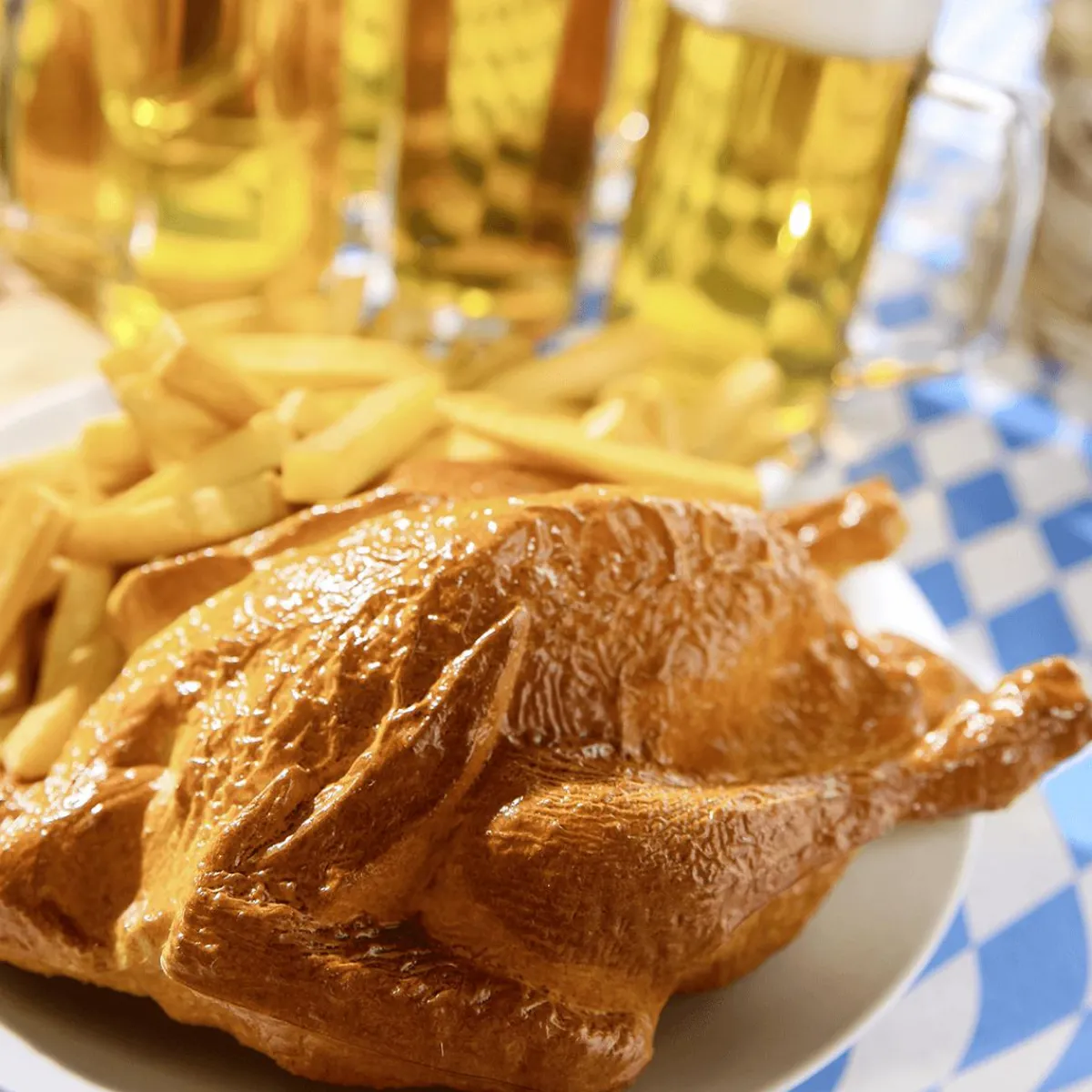 Decoración Temática|Platos Y Comida Rápida>DecoWoerner Pollo Asado Alimento De Imitación 23 Cm marrón