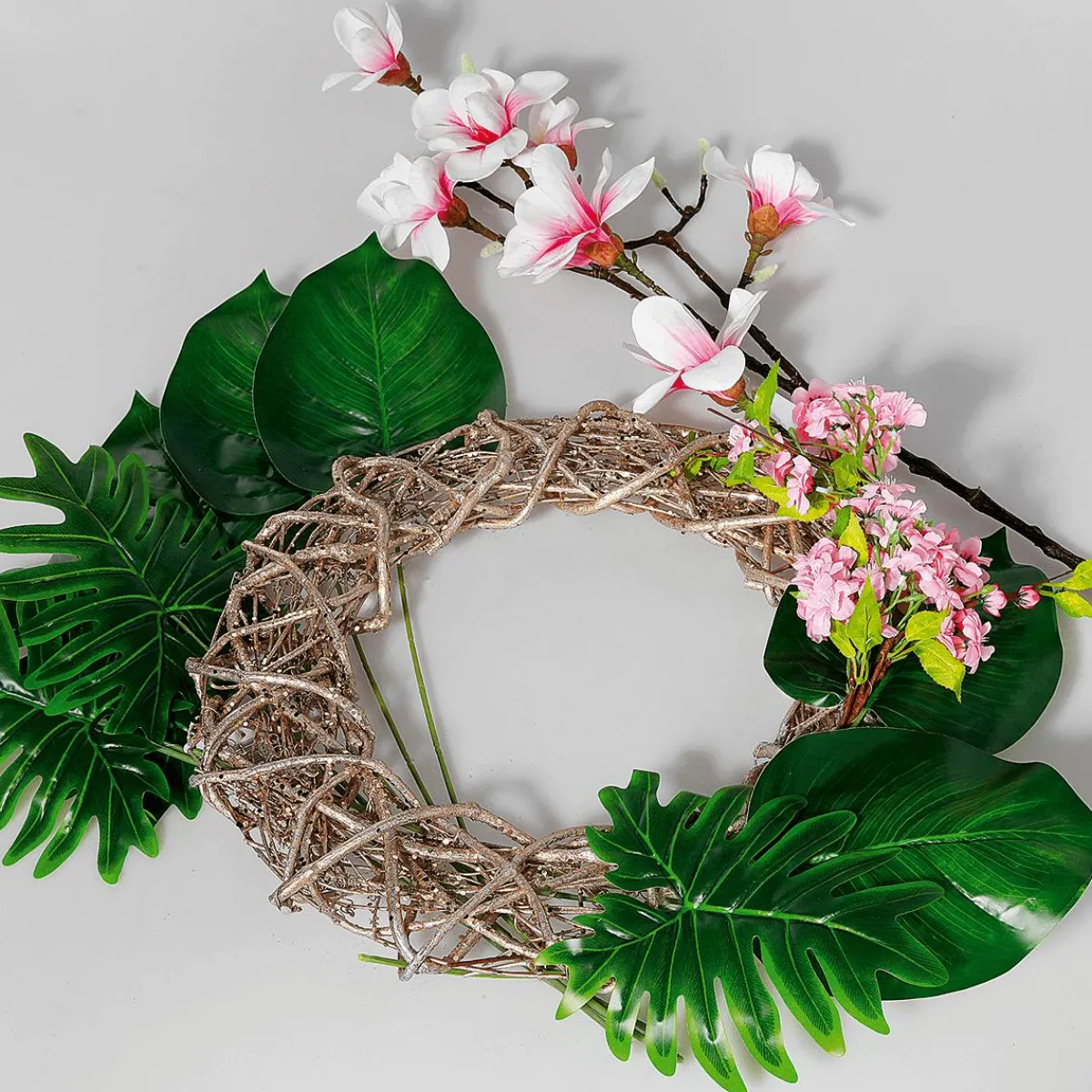 Decoración De Primavera|Ramas Y Ramitas>DecoWoerner Rama Artificial De Cerezo En Flor Rose 65 Cm rosa