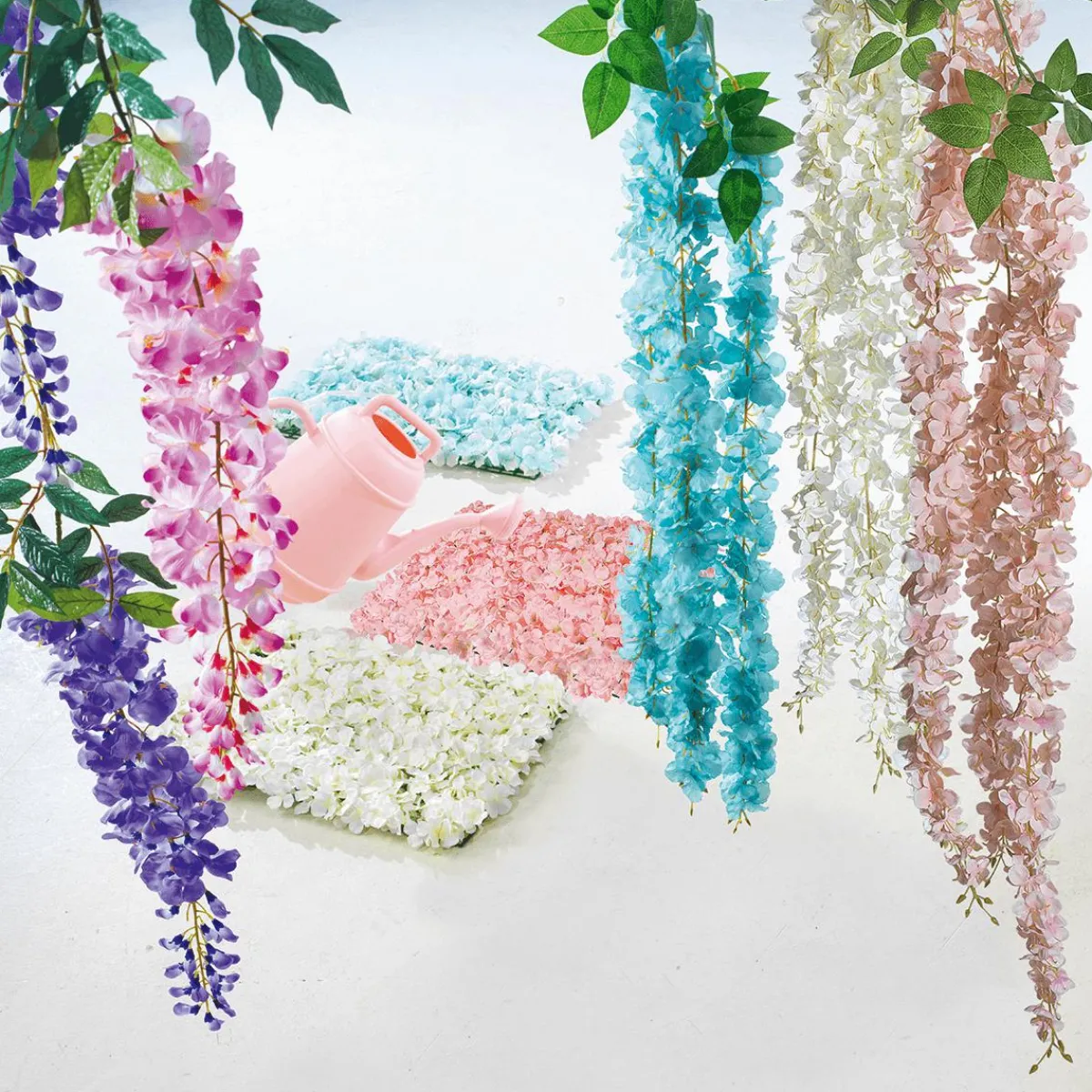 Ramas Y Ramitas>DecoWoerner Rama Artificial De Hortensias , 170 Cm rosa