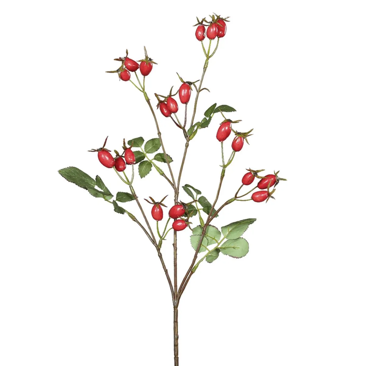 Decoración De Otoño|Ramas Y Ramitas>DecoWoerner Rama Artificial De Rosa Mosqueta Roja 66 Cm rojo