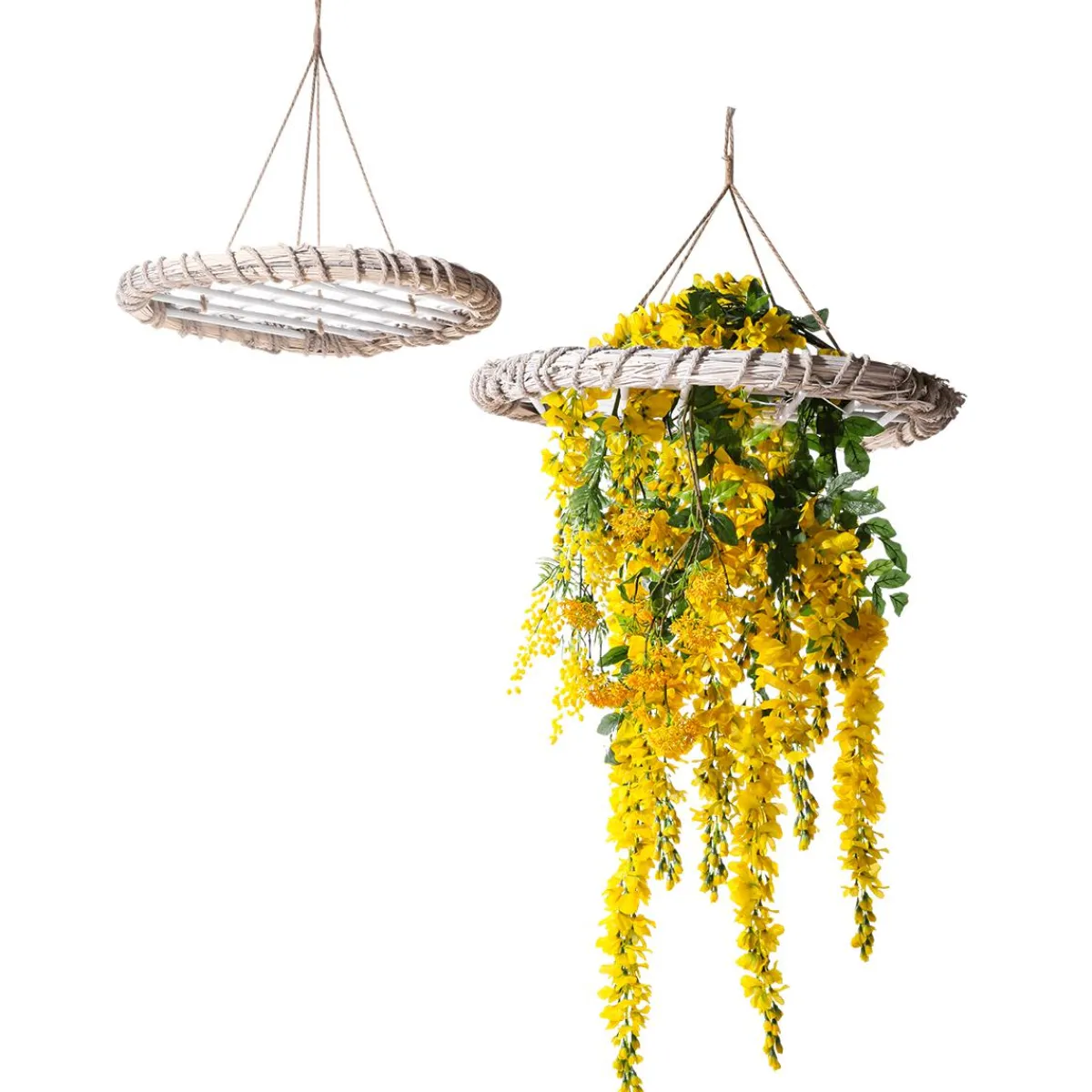 Ramas Y Ramitas|Decoración De Primavera>DecoWoerner Rama Artificial Wisteria Laburnum, 140 Cm, amarillo