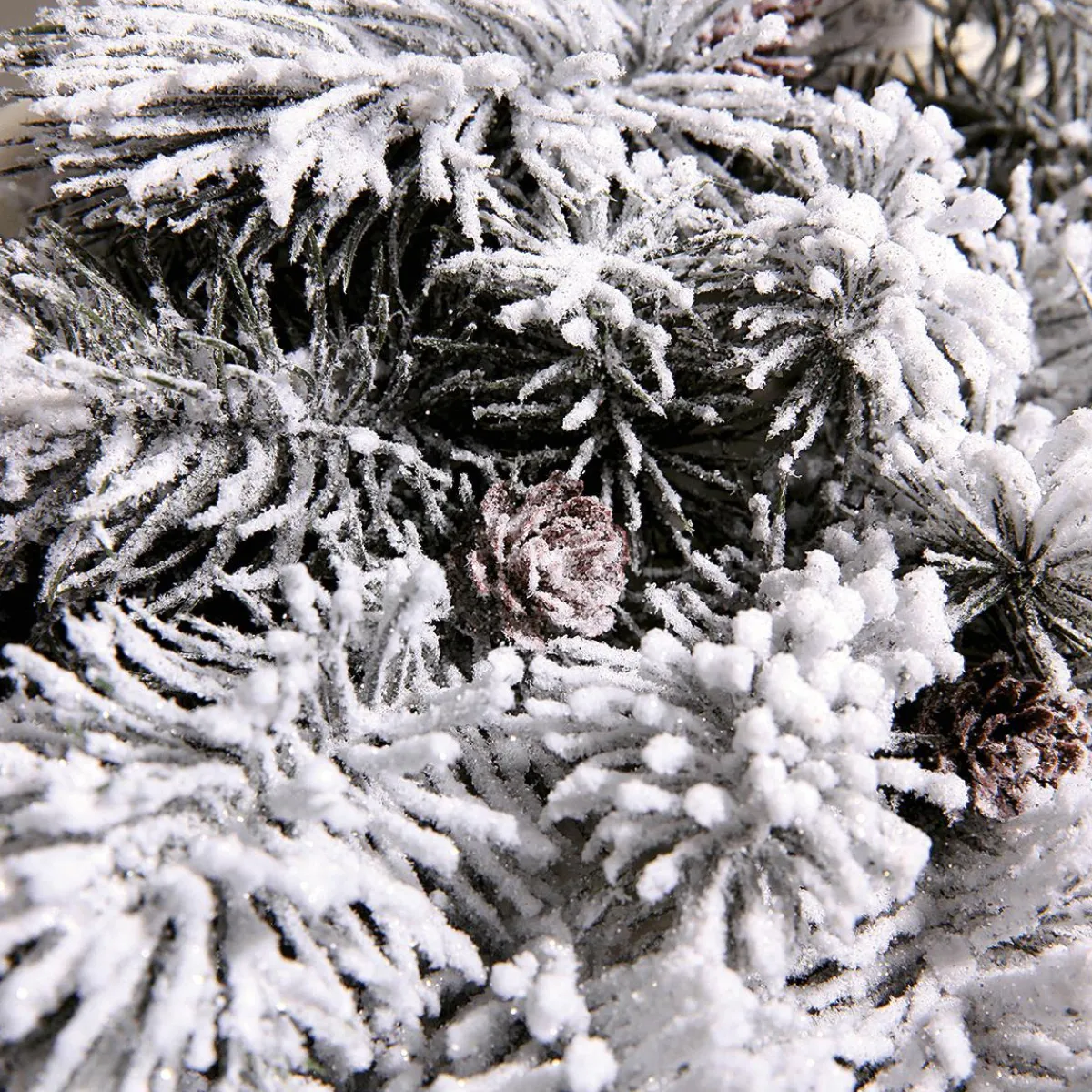 Ramas Y Ramitas|Árboles De Mesa Y Ramas De Abeto>DecoWoerner Rama De Abeto Artificial Con Nieve Con Conos blanco