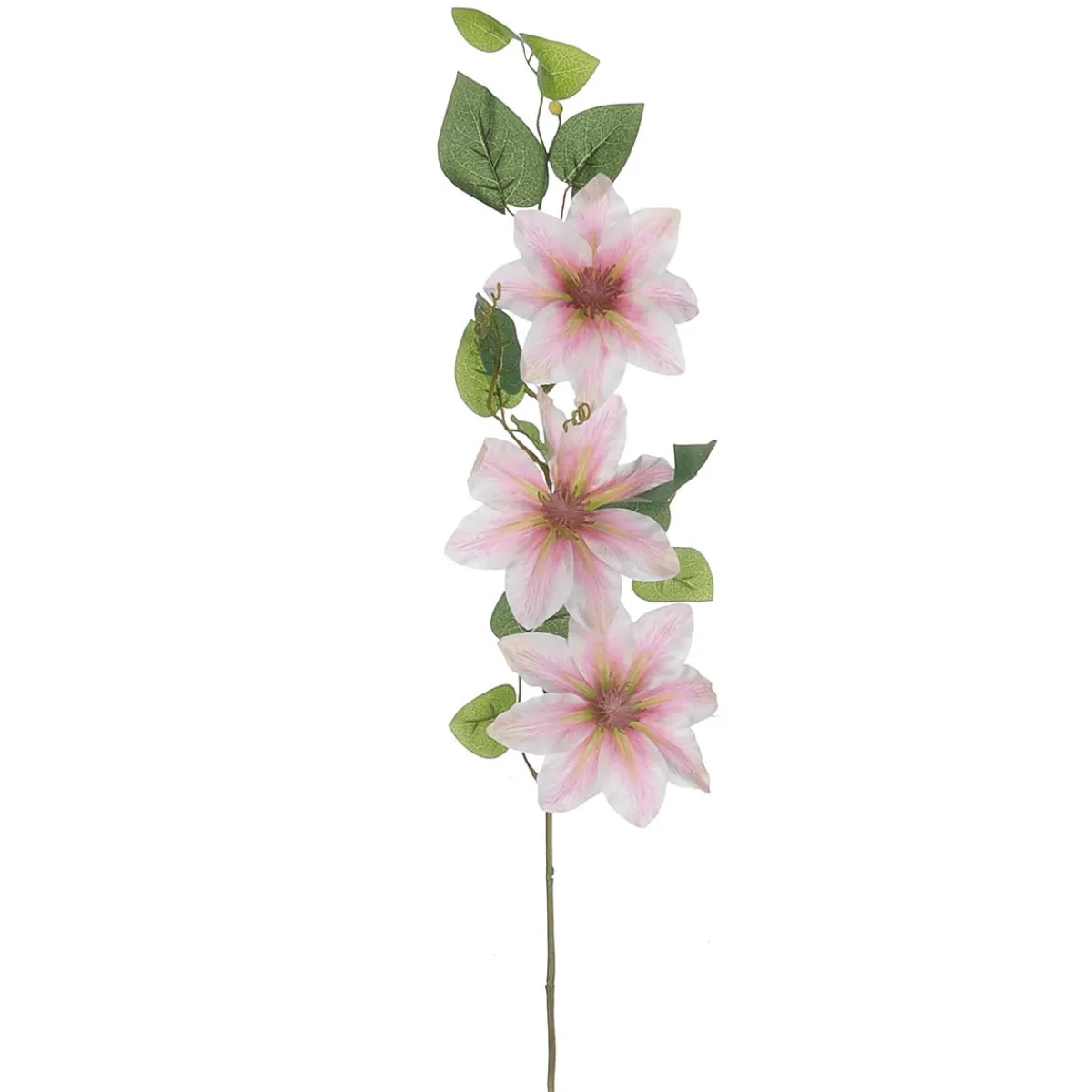 Ramas Y Ramitas>DecoWoerner Rama De Clemátide Artificial 15 X 7 X 80 Cm rosa