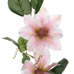 Ramas Y Ramitas>DecoWoerner Rama De Clemátide Artificial 15 X 7 X 80 Cm rosa