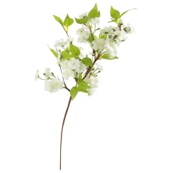 Decoración De Primavera|Ramas Y Ramitas>DecoWoerner Rama De Flores De Cerezo Artificial 65 Cm blanco