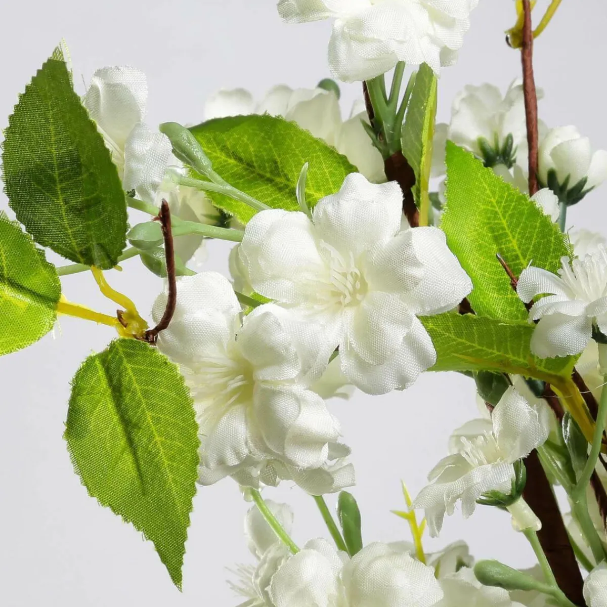 Decoración De Primavera|Ramas Y Ramitas>DecoWoerner Rama De Flores De Cerezo Artificial 65 Cm blanco