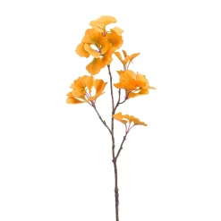 Decoración De Otoño|Ramas Y Ramitas>DecoWoerner Rama De Gingko Artificial Amarilla 74 Cm amarillo