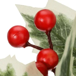 Decoración De Otoño|Ramas Y Ramitas>DecoWoerner Rama De Ilex Con Bayas 47 Cm Juego De 2 verde