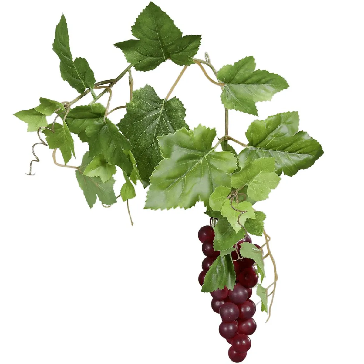 Decoración Natural|Decoración De Otoño>DecoWoerner Rama De Uva Artificial Con Fruto 60 Cm rojo