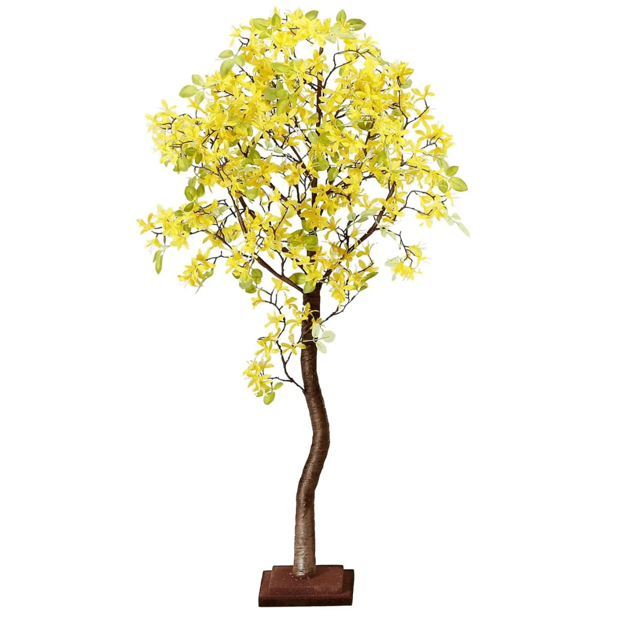 Árboles Artificiales>DecoWoerner Árbol Artificial De Forsythia Con Soporte 120 Cm amarillo