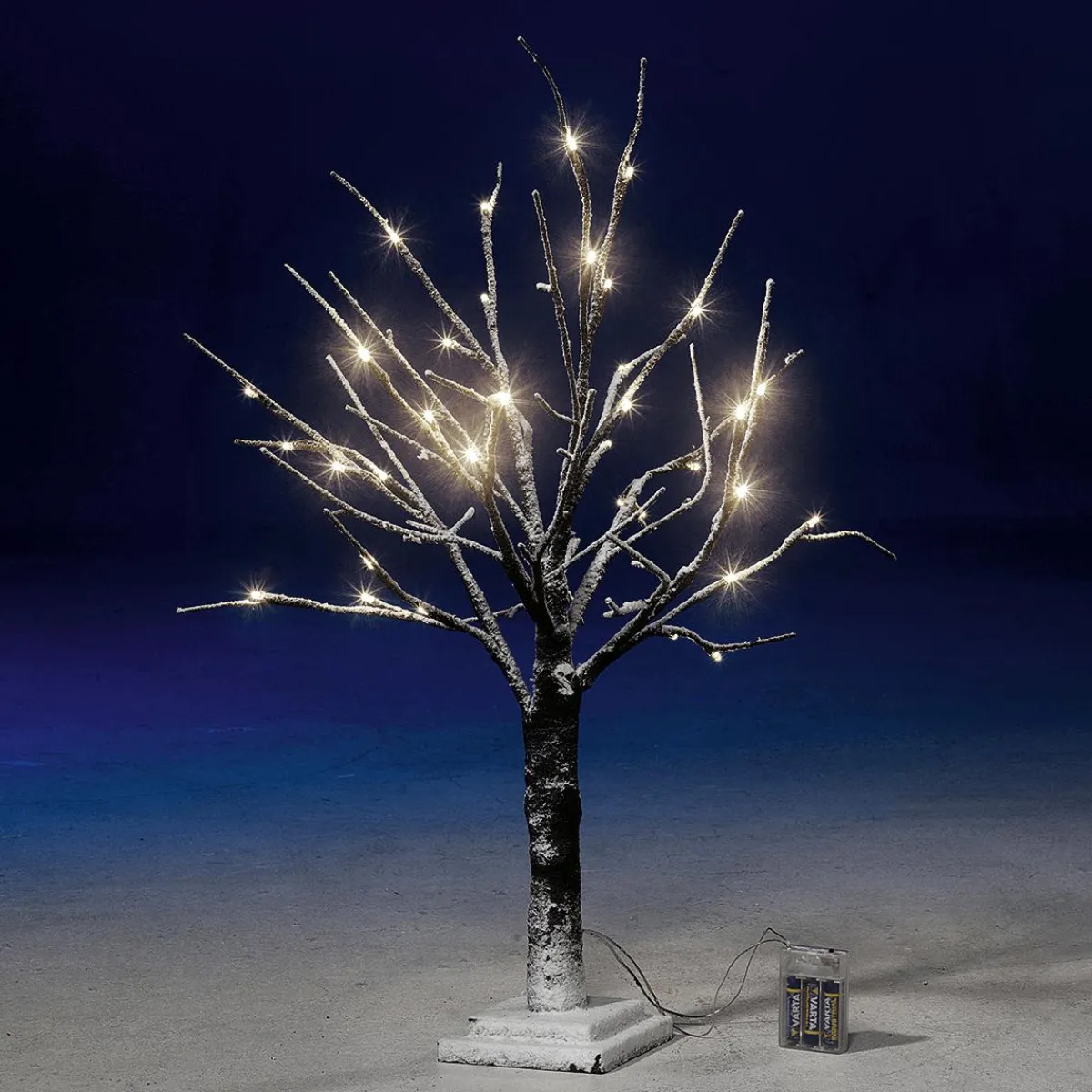 Decoración De Invierno|Árboles Artificiales>DecoWoerner Árbol Con LED Operado Por Batería 70 Cm marrón
