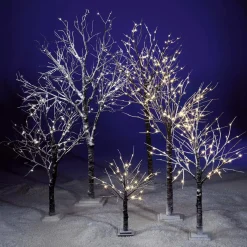 Decoración De Invierno|Árboles Artificiales>DecoWoerner Árbol Con LED Operado Por Batería 70 Cm marrón