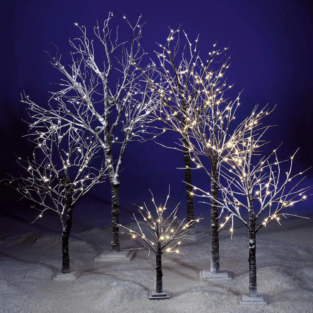 Decoración De Invierno|Árboles Artificiales>DecoWoerner Árbol Con LED Operado Por Batería 70 Cm marrón