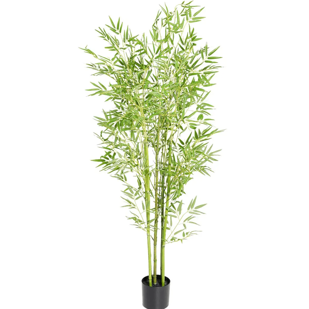 Plantas Verdes|Plantas De Interior>DecoWoerner Árbol De Bambú Artificial En Maceta verde