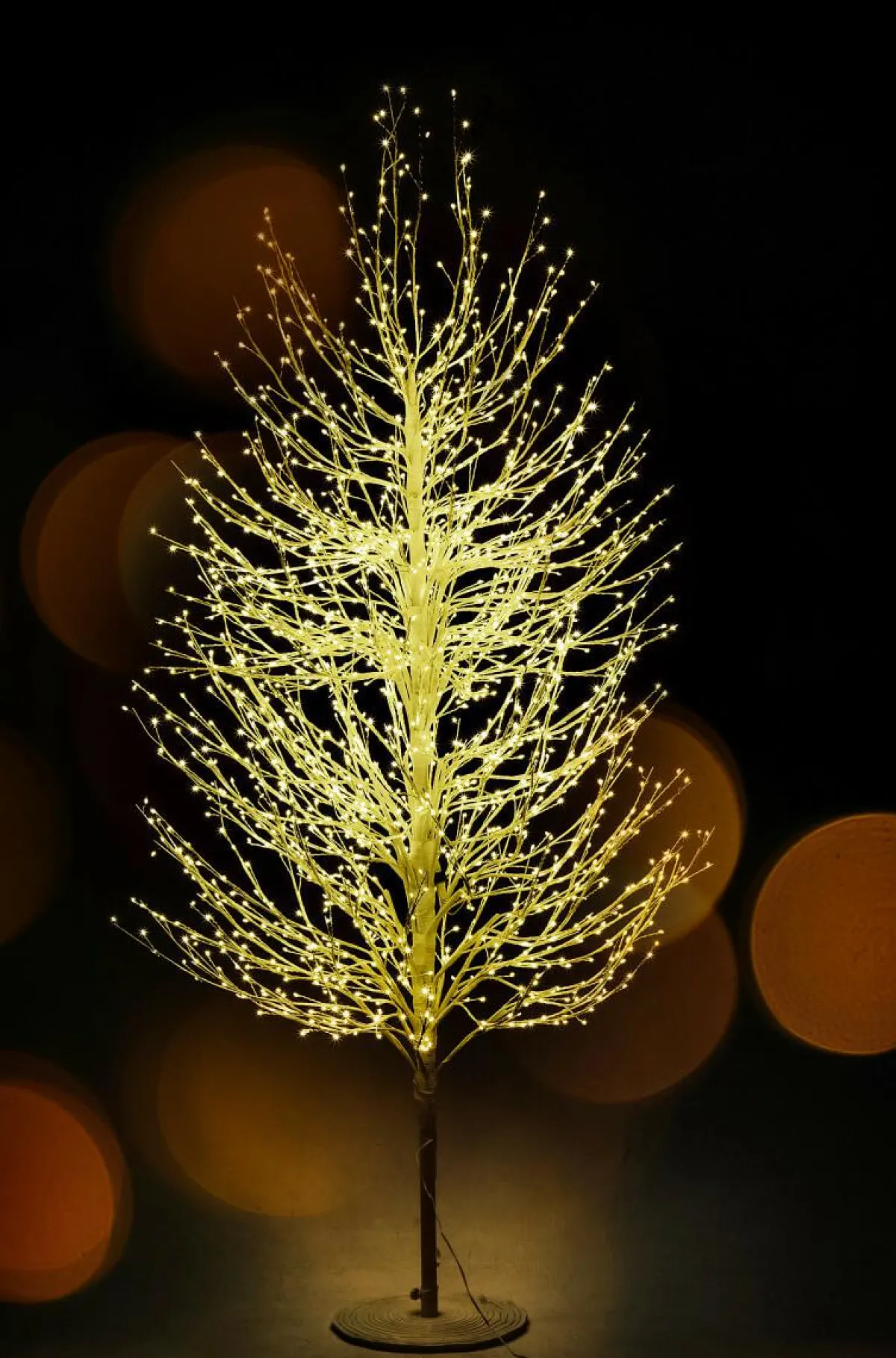 Decoración De Invierno|Árboles Artificiales>DecoWoerner Árbol De Luces LED, Altura 180 Cm blanco