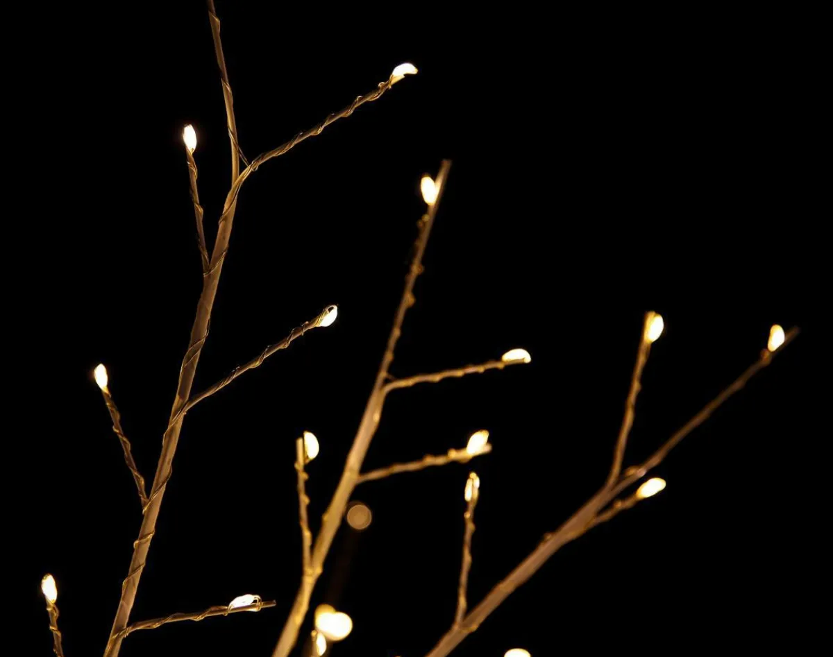 Decoración De Invierno|Árboles Artificiales>DecoWoerner Árbol De Luces LED, Altura 180 Cm blanco
