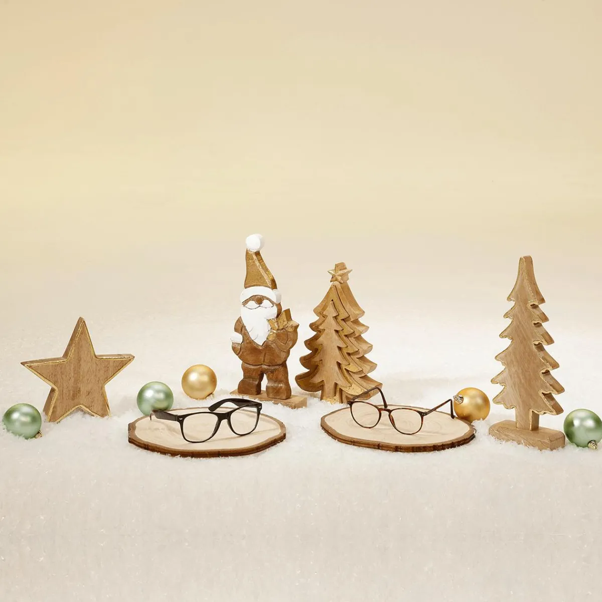 Decoración De Otoño|Figuras De Navidad>DecoWoerner Árbol De Madera De Mango 30 X 12 X 5 Cm Madera natural