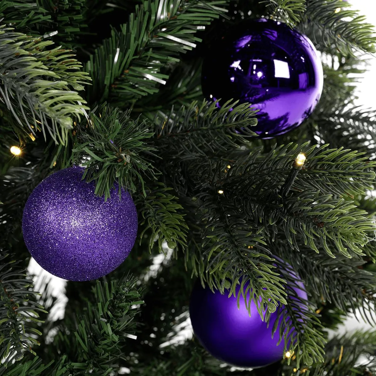 Árboles De Navidad Artificiales>DecoWoerner Árbol De Navidad Artificial Abeto Noble Con LED 210 Cm verde