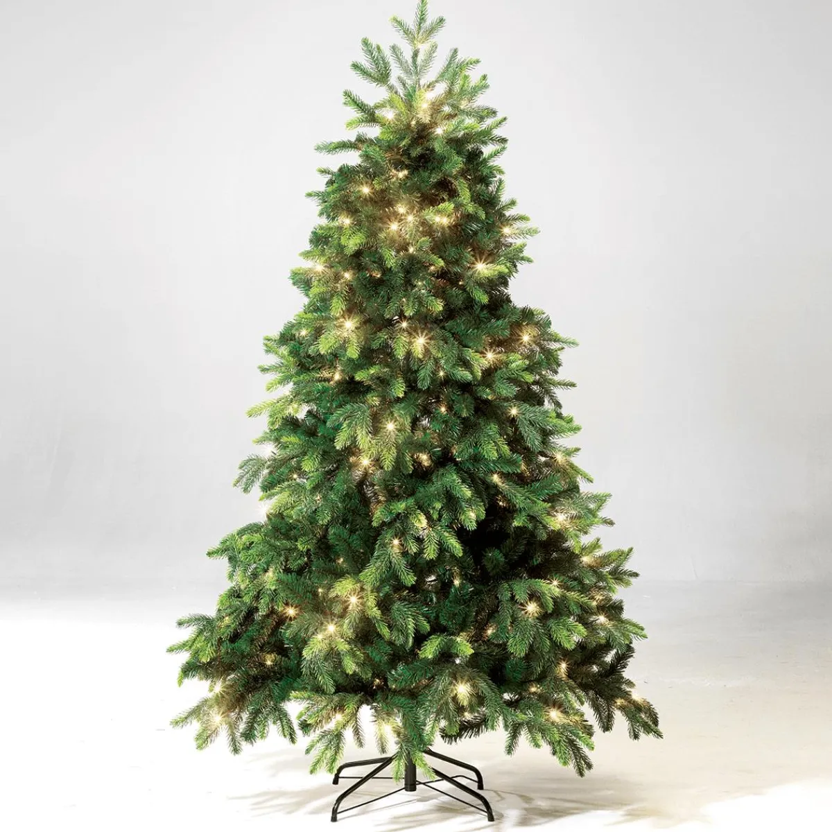 Árboles De Navidad Artificiales>DecoWoerner Árbol De Navidad Artificial Abeto Noble Con LED 240 Cm verde