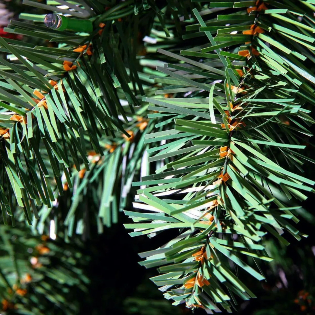 Árboles De Navidad Artificiales>DecoWoerner Árbol De Navidad Artificial Abeto Plateado Con LED 210 Cm verde