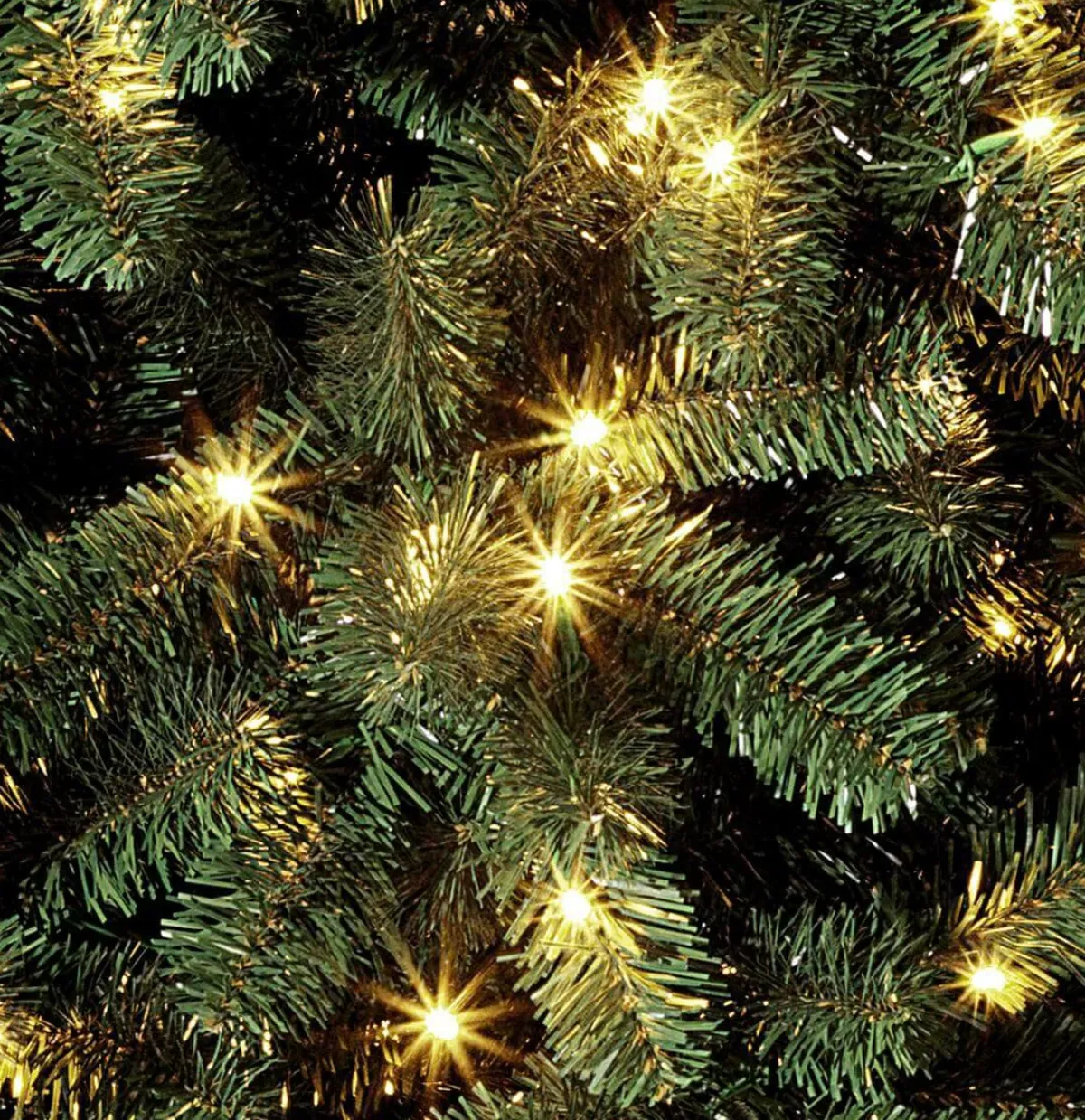 Árboles De Navidad Artificiales>DecoWoerner Árbol De Navidad Artificial Abeto Plateado Con LED 210 Cm verde