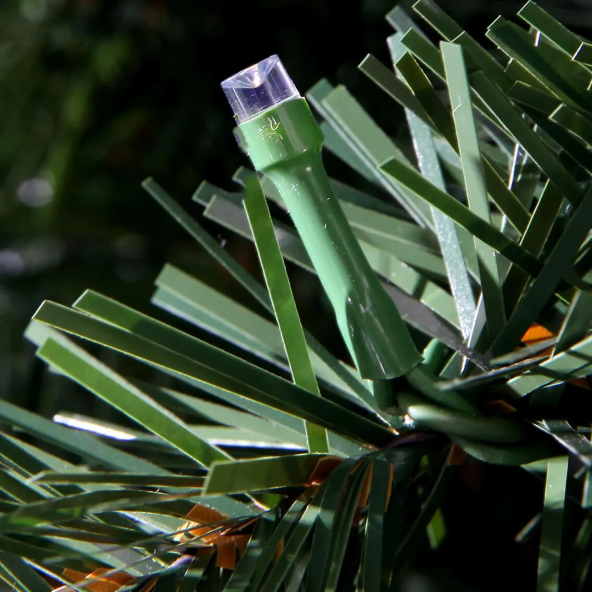 Árboles De Navidad Artificiales>DecoWoerner Árbol De Navidad Artificial Abeto Plateado Con LED 210 Cm verde