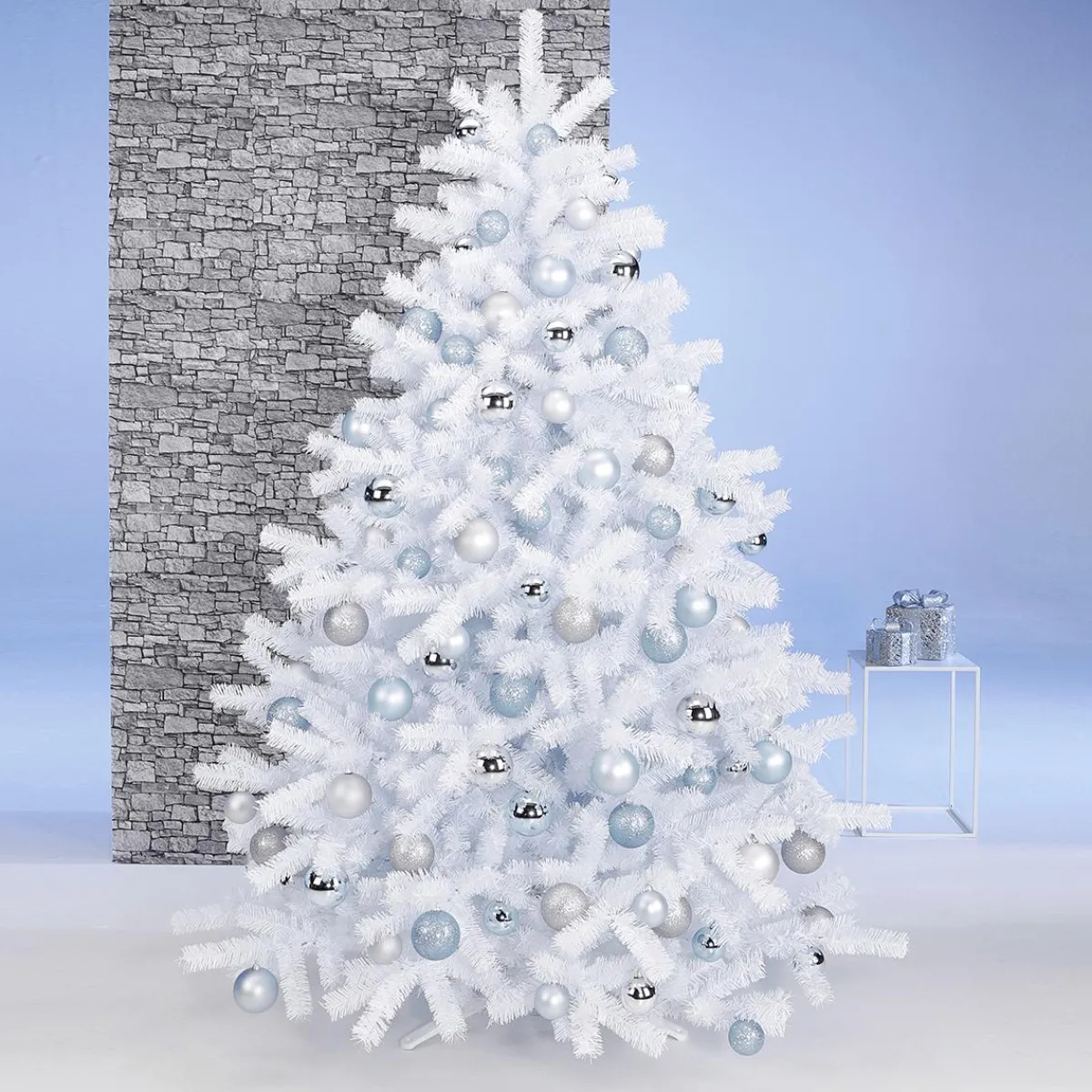 Árboles De Navidad Artificiales>DecoWoerner Árbol De Navidad Artificial De Luvi , B1 blanco